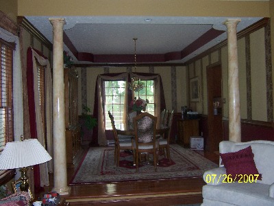 Faux Marble Columns